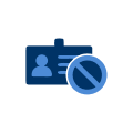 illustration showing an ID and a NO symbol