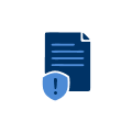 illustration of document with exclamation mark