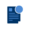 illustration showing a document and a circle