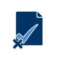 illustration of document with a checkmark and an X on it