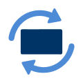 illustration showing a rectangle and arrows going around it
