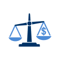 illustration of scales with dollar sign