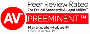 Peer Review Rated For Ethical Standards & Legal Ability Preeminent Martindale-Hubbell from LexisNexis